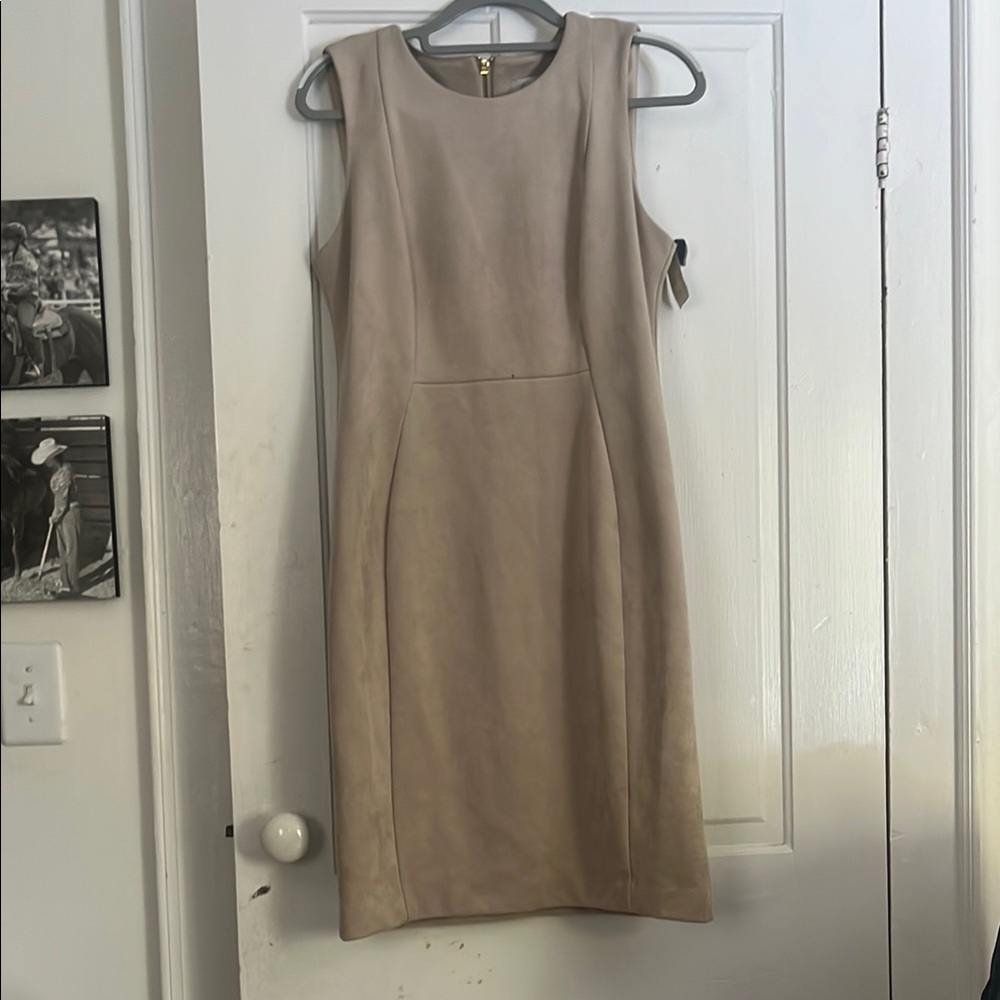 Calvin Klein Beige Midi Dress